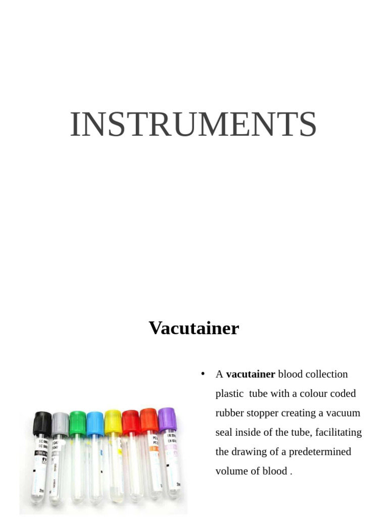 Blood Collection and Testing Instruments | PDF | Coagulation | Bone Marrow