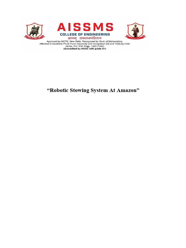 Vulcan Stow System for Amazon Robotics | PDF | Robotics | Machine Learning