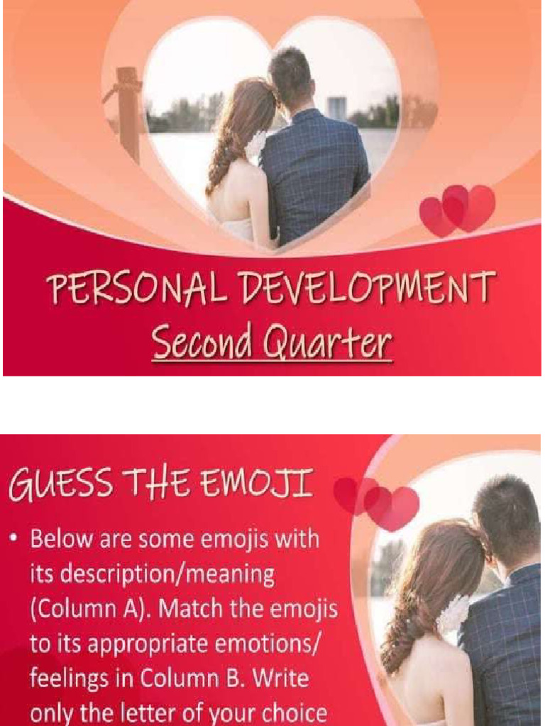 2nd Quarter PERDEV WEEK 1 SHS | PDF