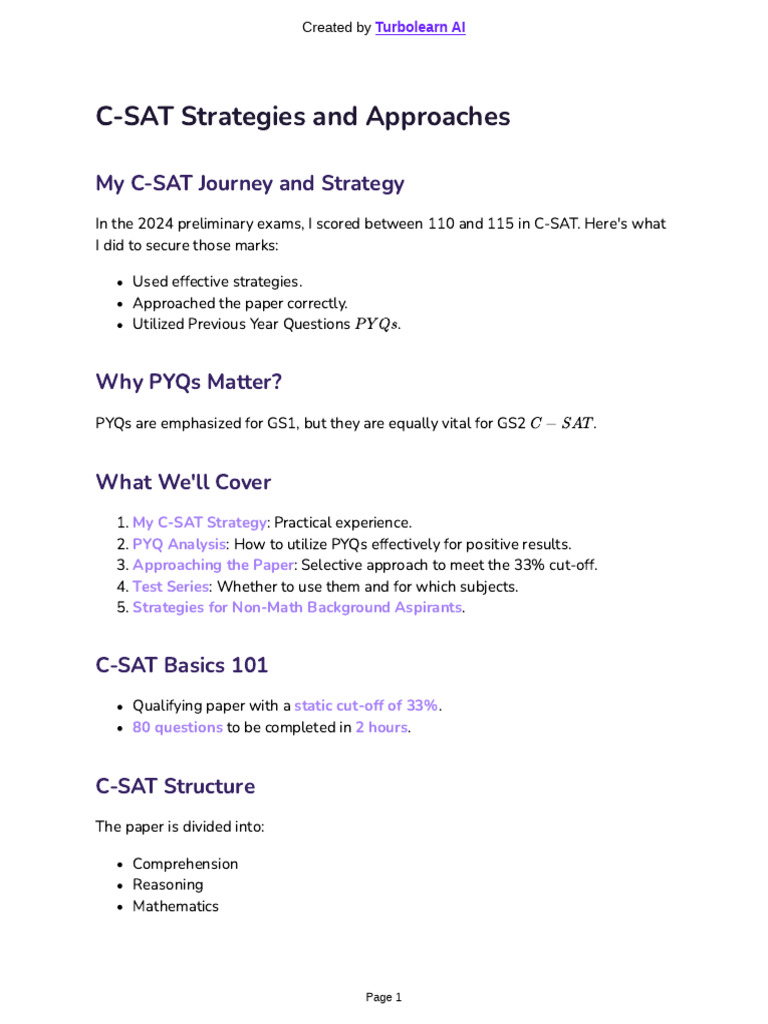 Csat Strategies and Approaches | PDF | Prime Number | Mathematics