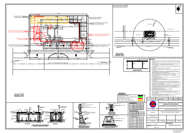 Site Plan for 20KL Fuel Storage Facility | PDF | Materials | Industrial ...