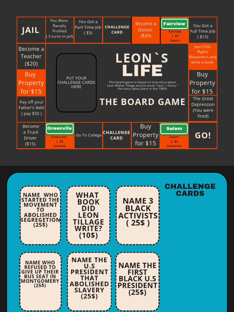 Create Your Own Board Game Template in Yellow Blue Simple Style | PDF ...