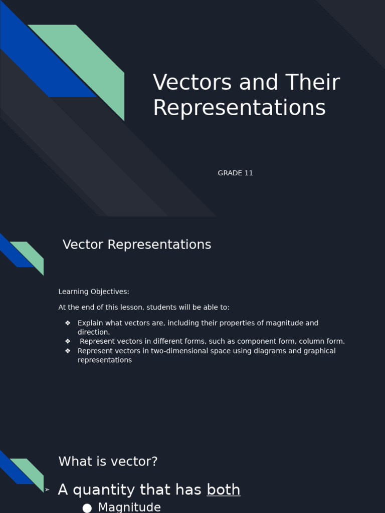 Vector Grade 11 | PDF