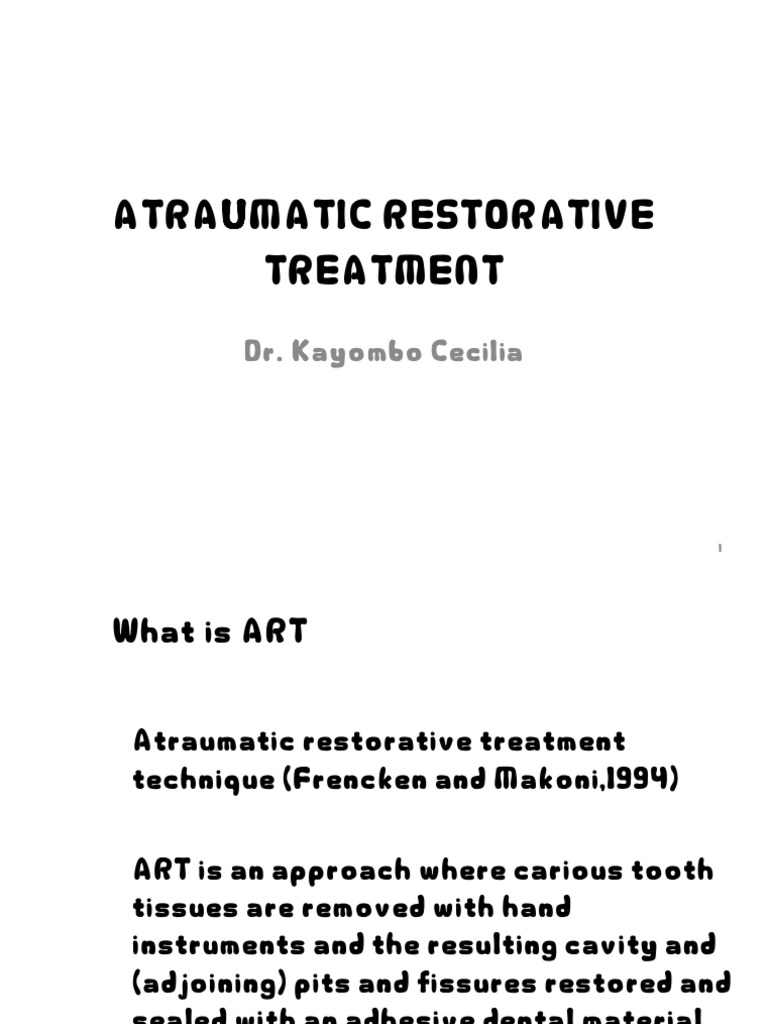 Atraumatic Restorative Treatment-9 | PDF | Dentistry | Materials
