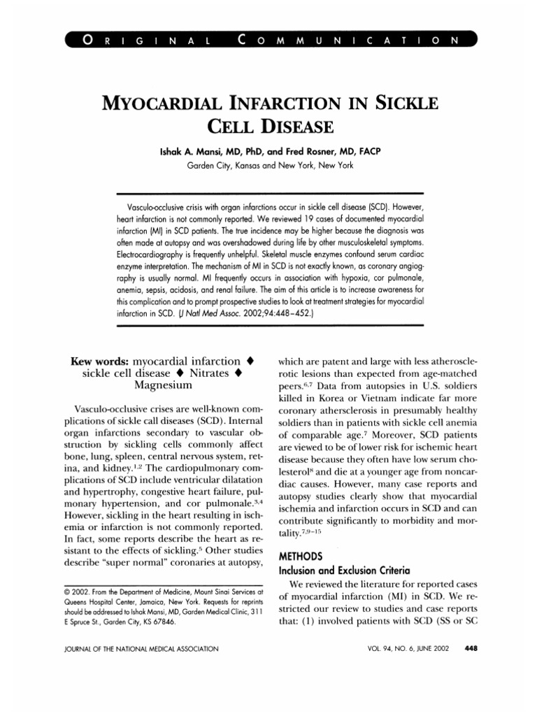 Jnma00323 0047 | PDF | Myocardial Infarction | Coronary Artery Disease