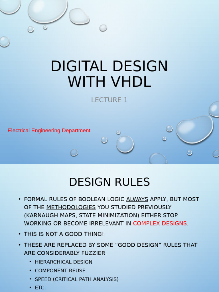 VHDL Digital Design Principles | PDF | Hardware Description Language | Vhdl