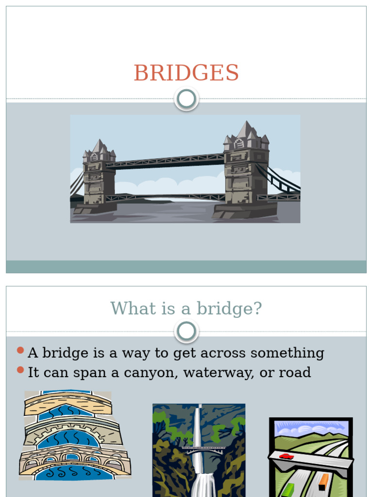 Understanding Bridges: Design and Fun Facts | PDF