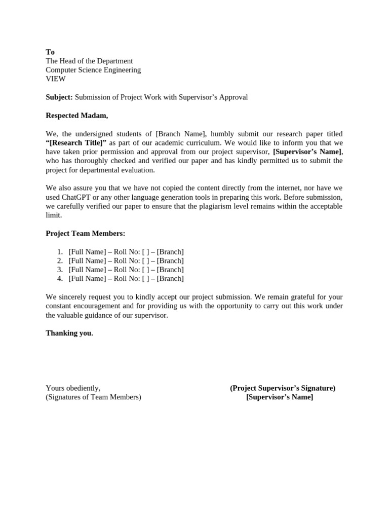 Project Submission Approval Request | PDF