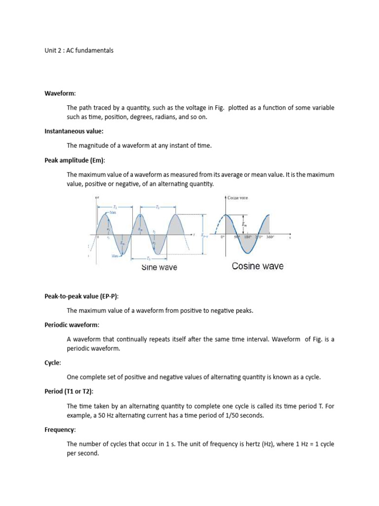 AC Fundamentals in Electrical Engineering | PDF | Transformer | Ac Power