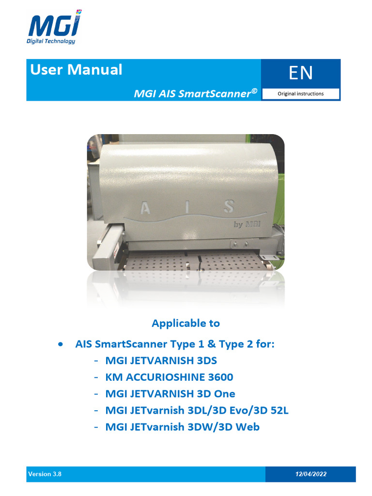 MGI AIS SmartScanner User Manual | PDF | Image Scanner | Adobe Photoshop