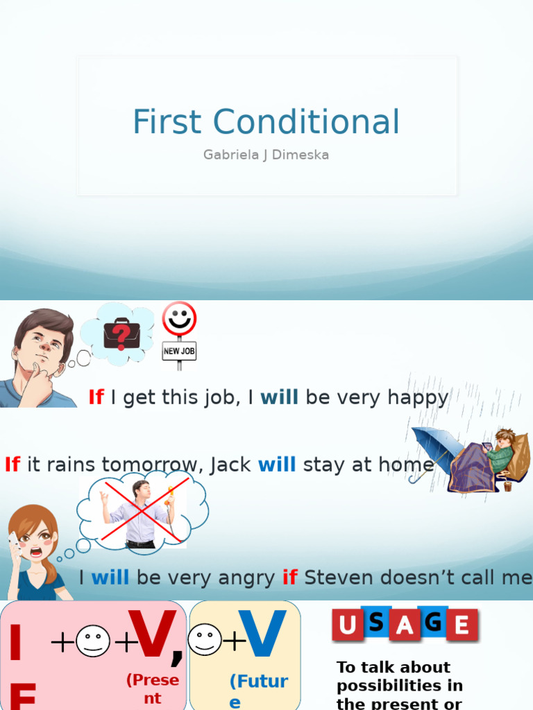 Understanding First Conditional Sentences | PDF