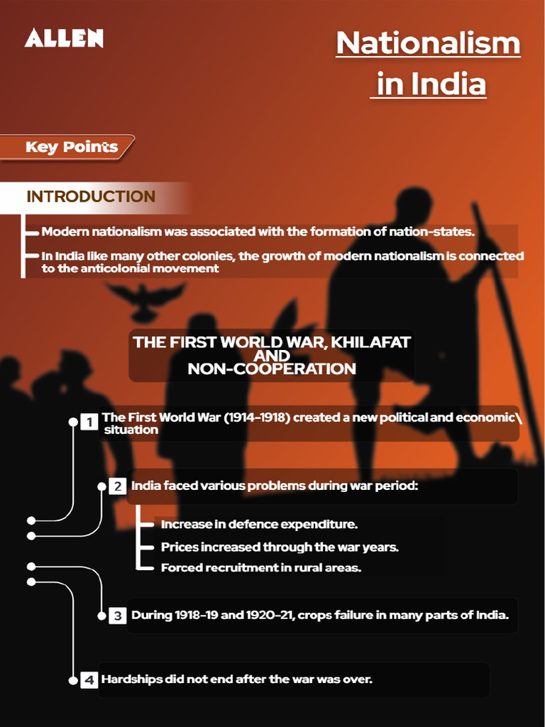 Summary of Nationalism in India - Class 10 | PDF