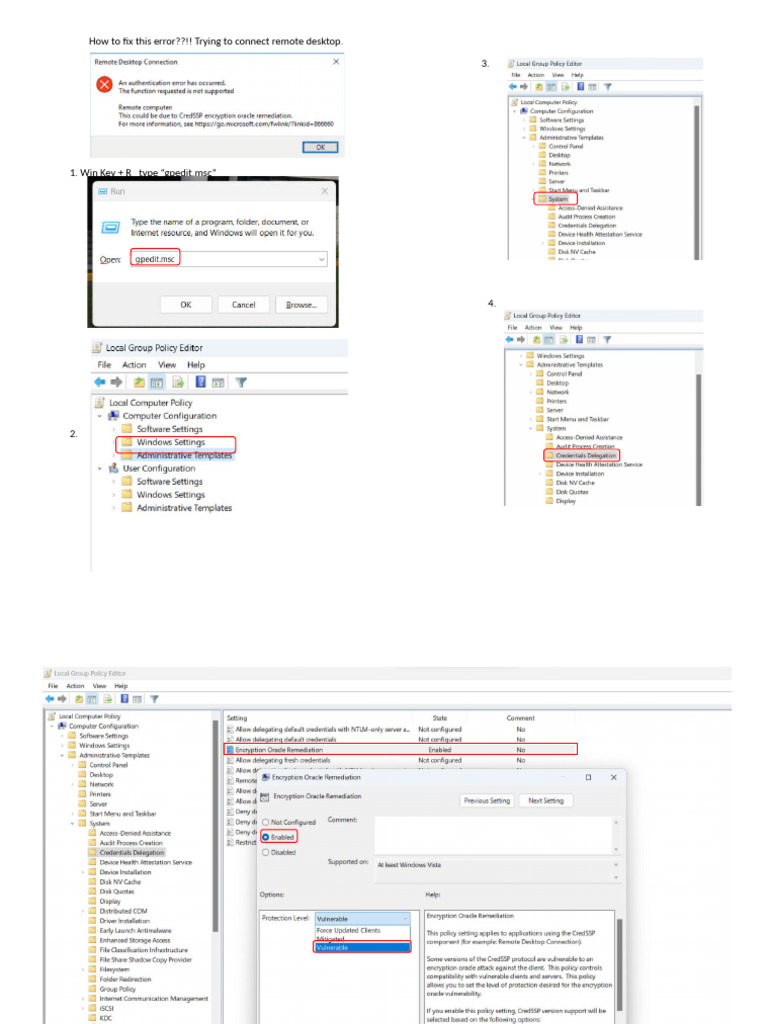 Fix Remote Desktop Connection Error | PDF