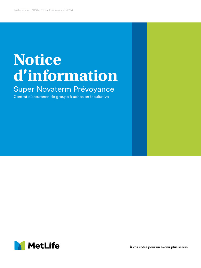 Super Novaterm Prévoyance : Garanties clés | PDF | Assurance | Cancer