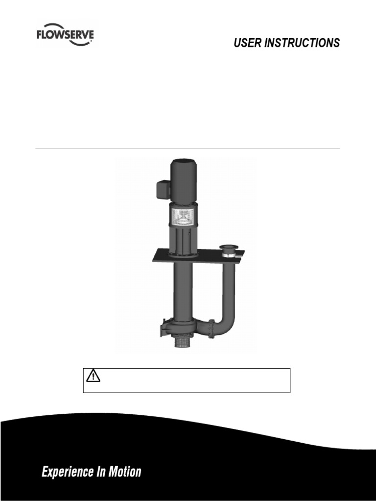 CPXVC Pump Installation & Maintenance Guide | PDF | Pump | Noise
