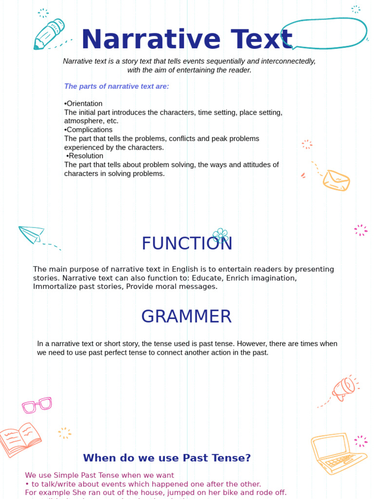 Understanding Narrative Text Structure | PDF | Grammatical Tense ...
