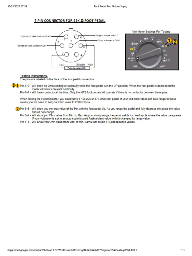 Tig Pinout Test | PDF