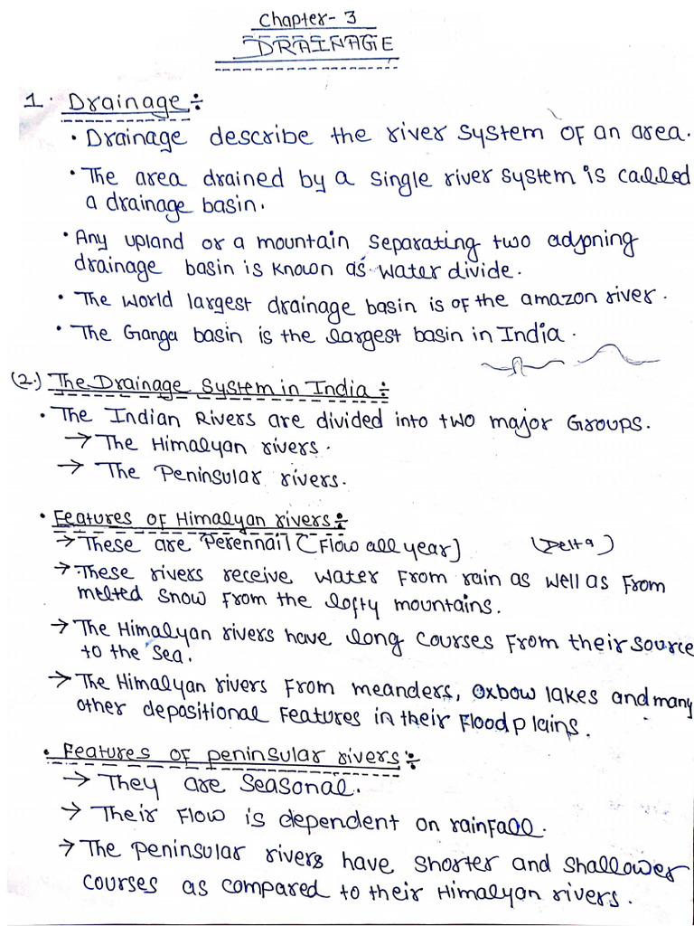 Geography Notes CH 3 | PDF