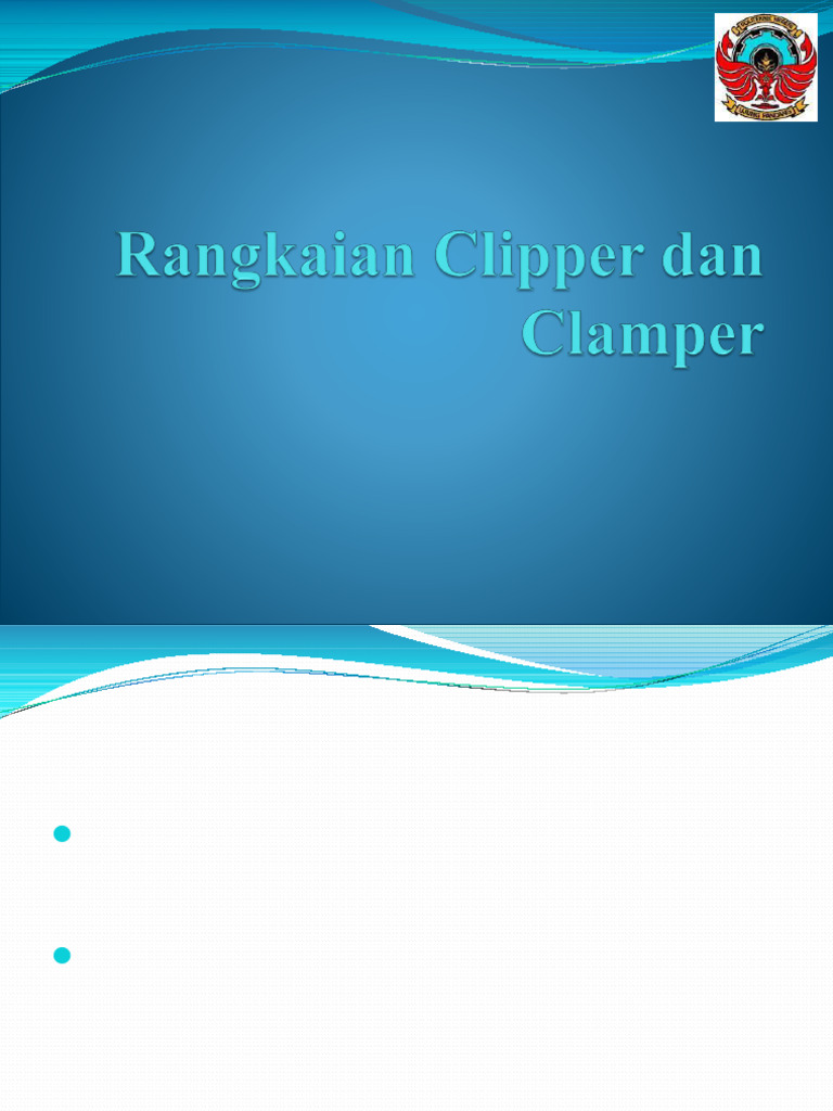 Rangkaian Clipper dan Clamper Sinyal | PDF