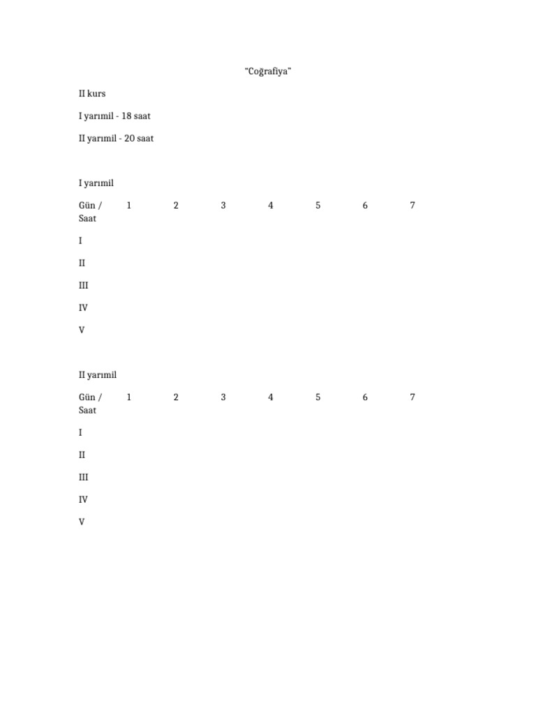 Cografiya Cedvel Hazir | PDF