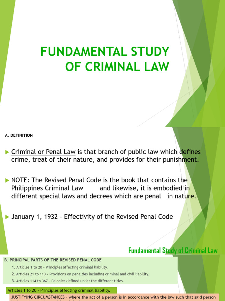 Overview of Criminal Law Principles | PDF | Crimes | Crime & Violence