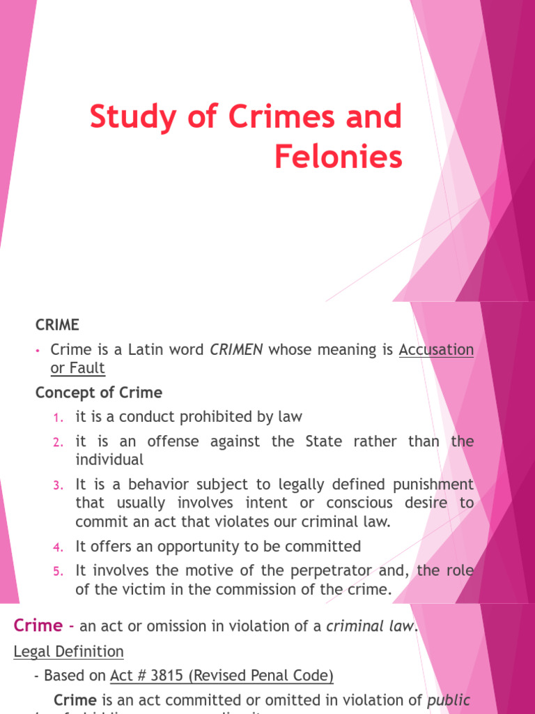 Understanding Crimes and Felonies | PDF | Crimes | Crime & Violence