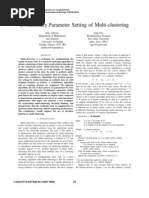 Evolutionary Parameter Setting of Multi Clustering