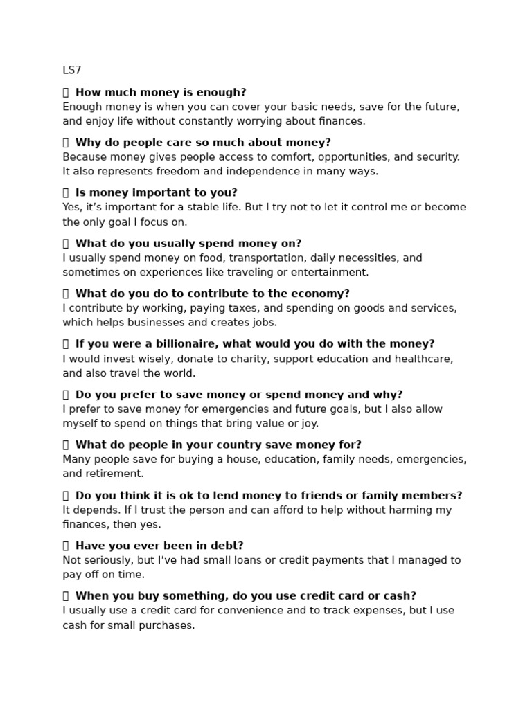 Understanding Money and Travel Choices | PDF | Money | Transport