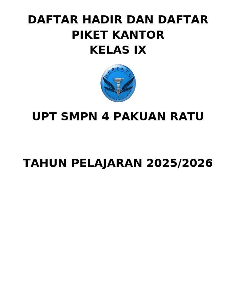 Cover Absen | PDF