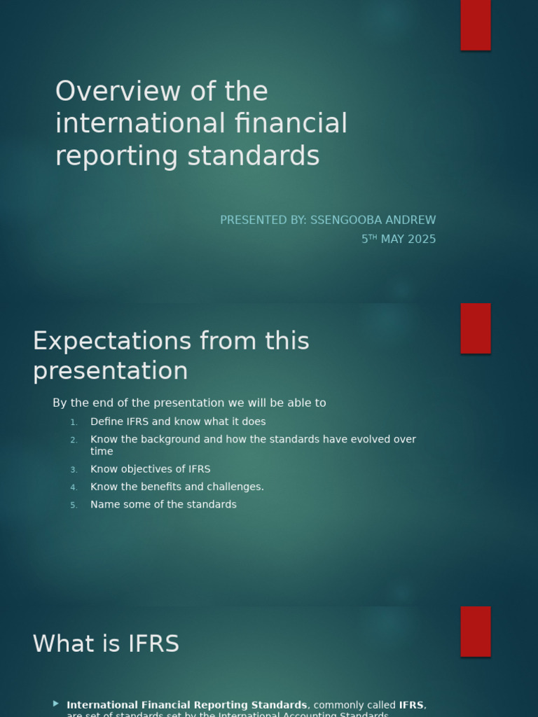 Overview - of - The - International - Financial - Reporting - Standards ...