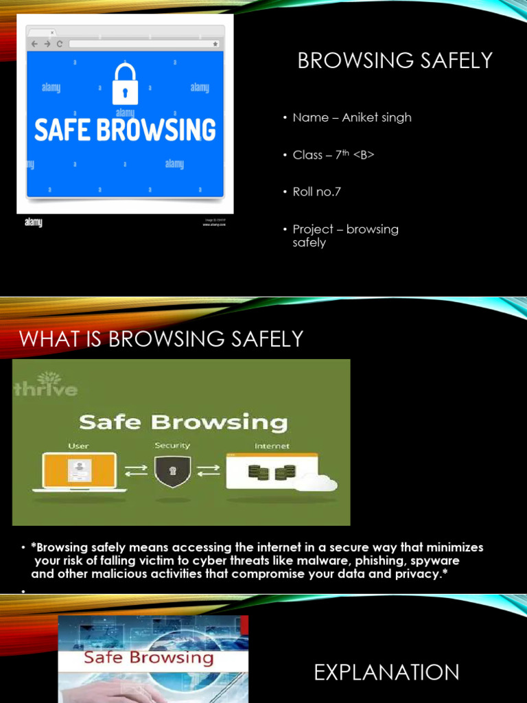 Safe Browsing for Class 7 Students | PDF