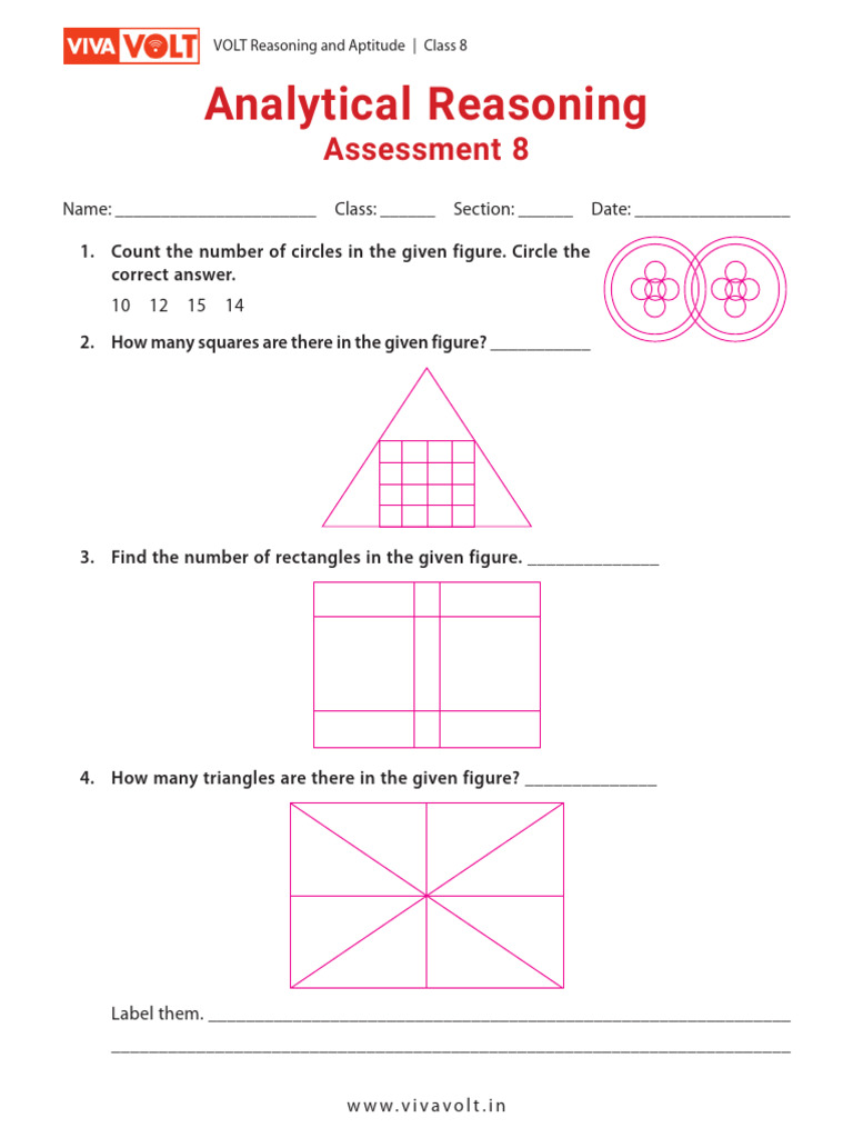 Class 8 Analytical Reasoning Assessment | PDF