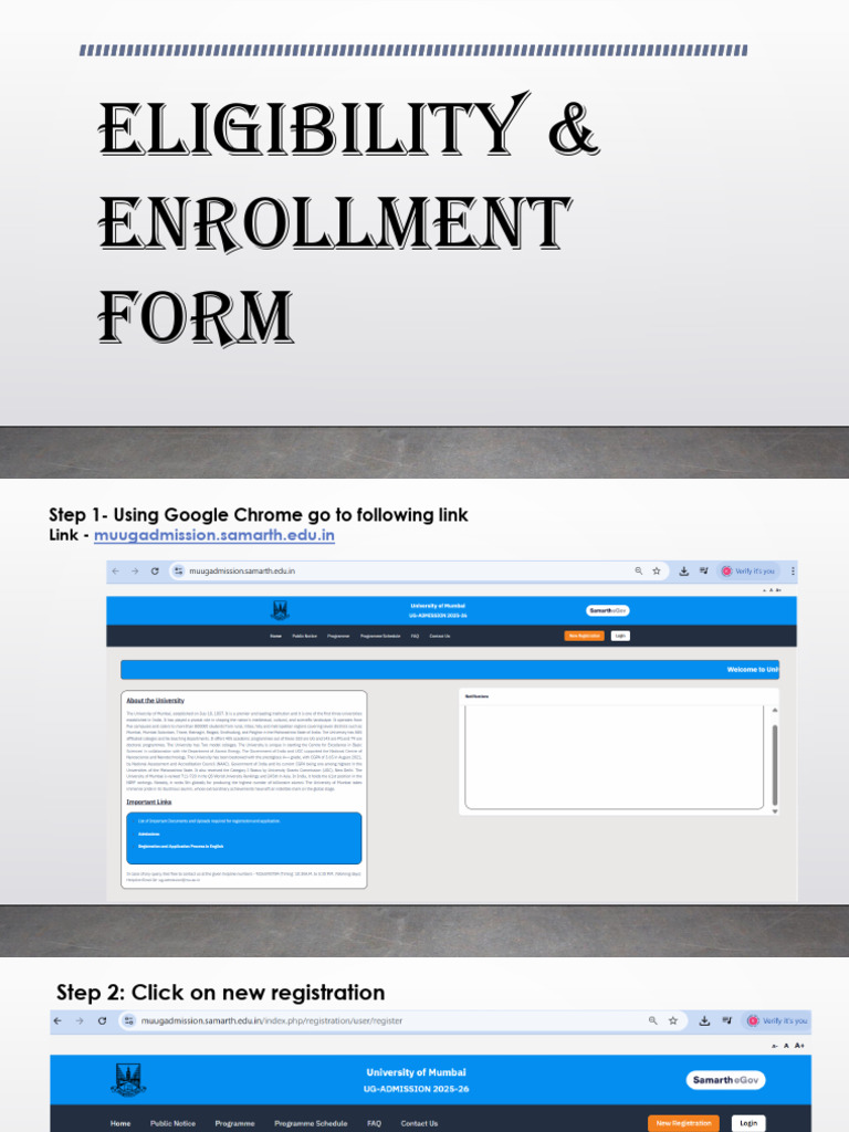 Enrollment Form Instructions Guide | PDF | Cyberspace | Authentication