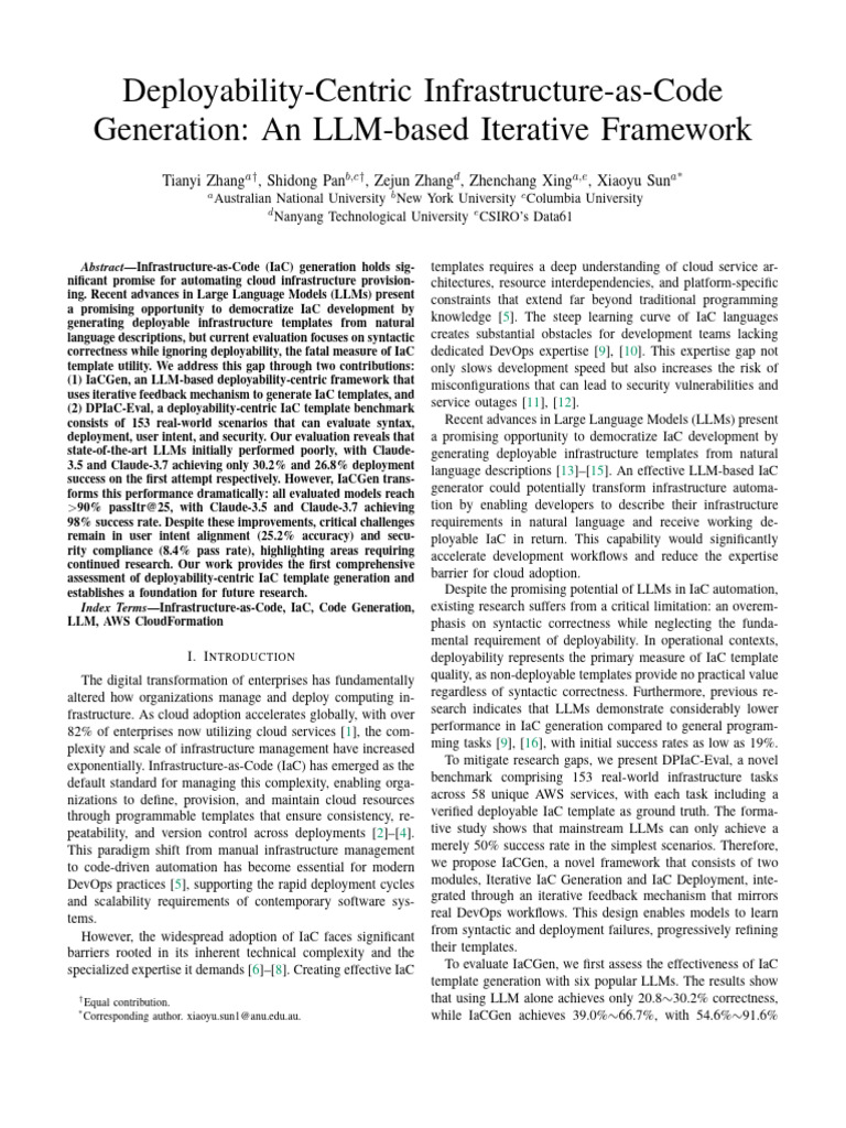 LLM-Enhanced Deployability in IaC | PDF | Cloud Computing | Computing