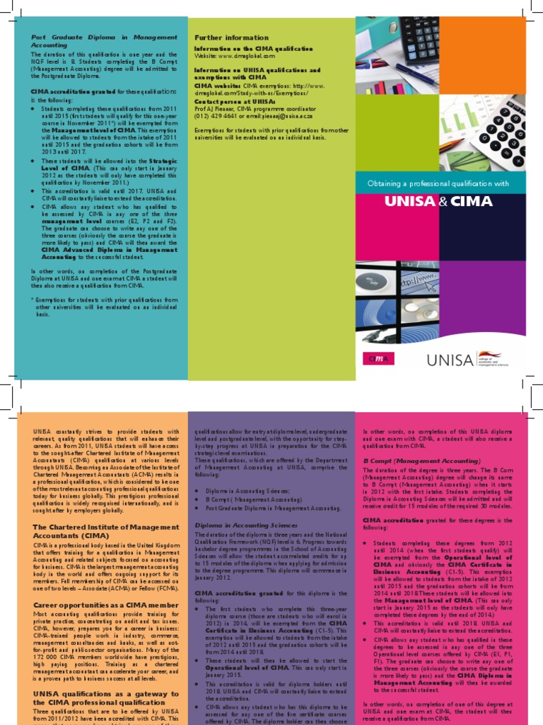 Cima Brochure | Download Free PDF | Diploma | Academic Degree