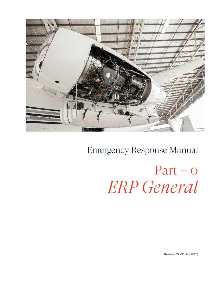 Emergency Response Manual Rev 22 | PDF | Emergency | Aviation