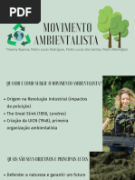 História dos Movimentos Ambientalistas | PDF | Movimento ambientalista ...