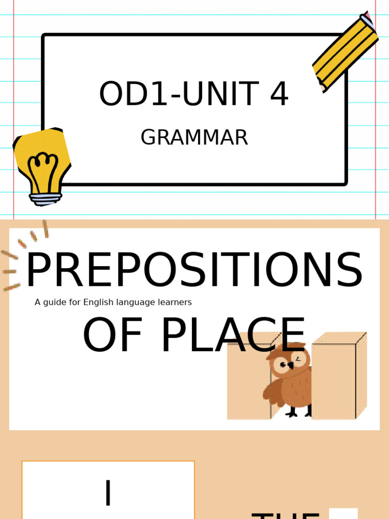 Od1 U4 Grammar | PDF