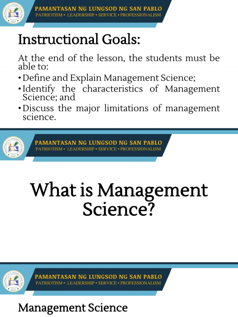 Understanding Management Science Basics | PDF | Science | Quantitative ...