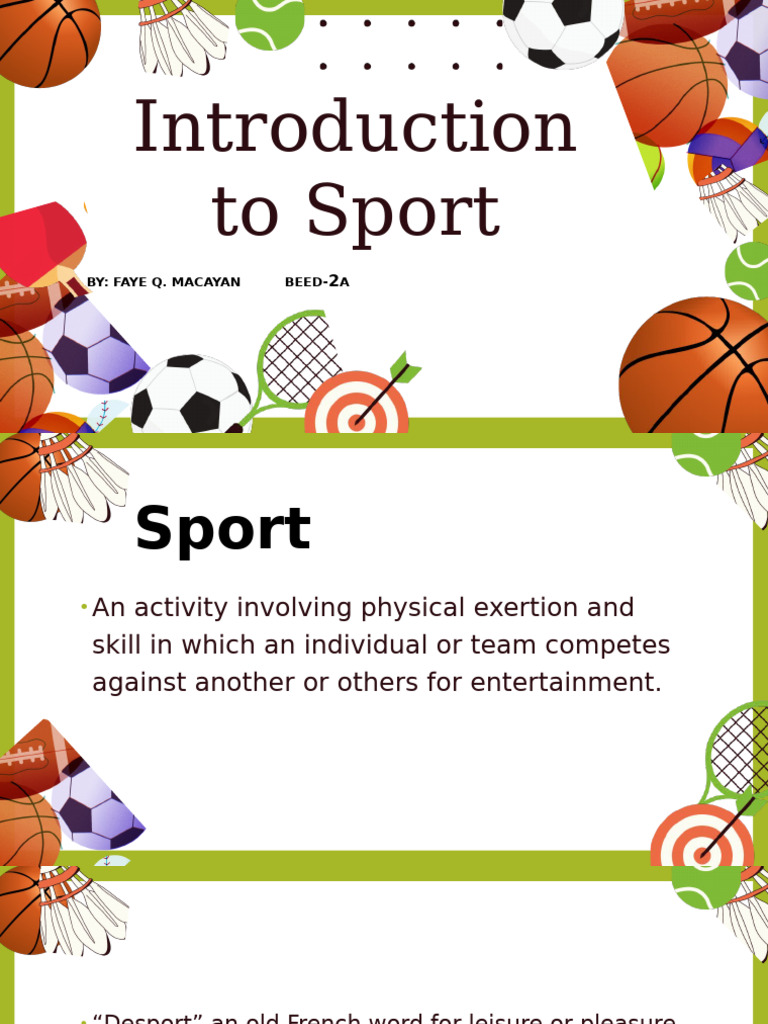 Overview of Sports and Their Benefits | PDF