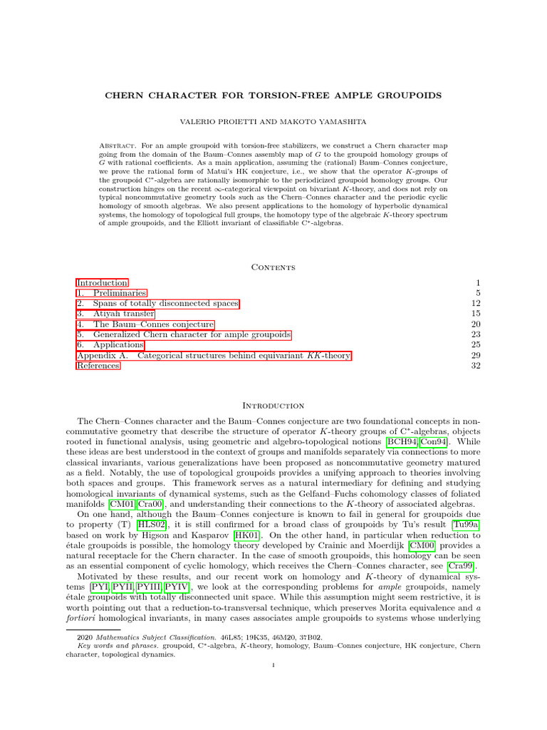 Chern Character For Torsion-Free Ample Groupoids: Abstract | PDF ...