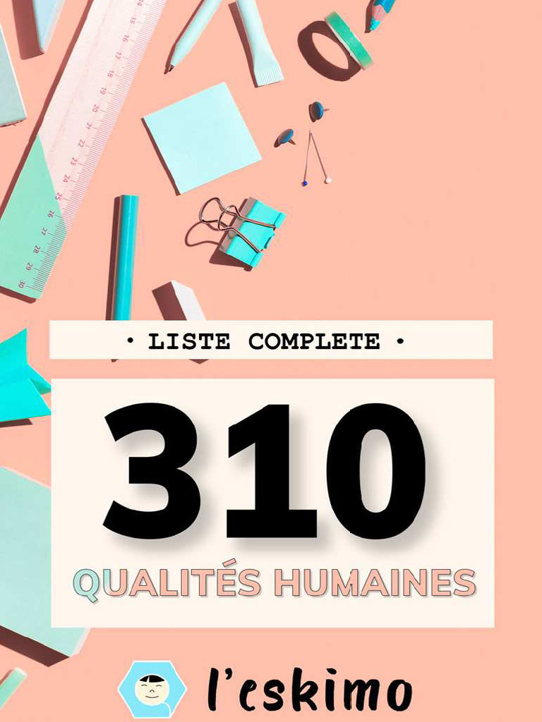Liste des 206 qualités humaines | PDF