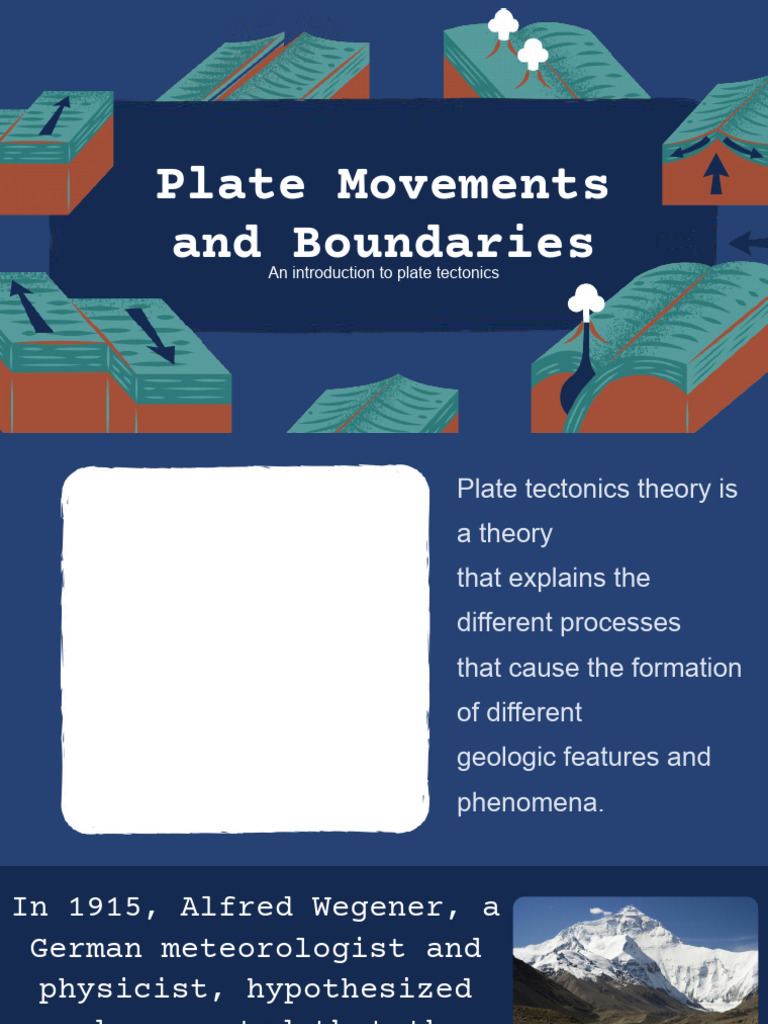 Plate Tectonics Theory Plate Boundaries | PDF | Plate Tectonics | Crust ...