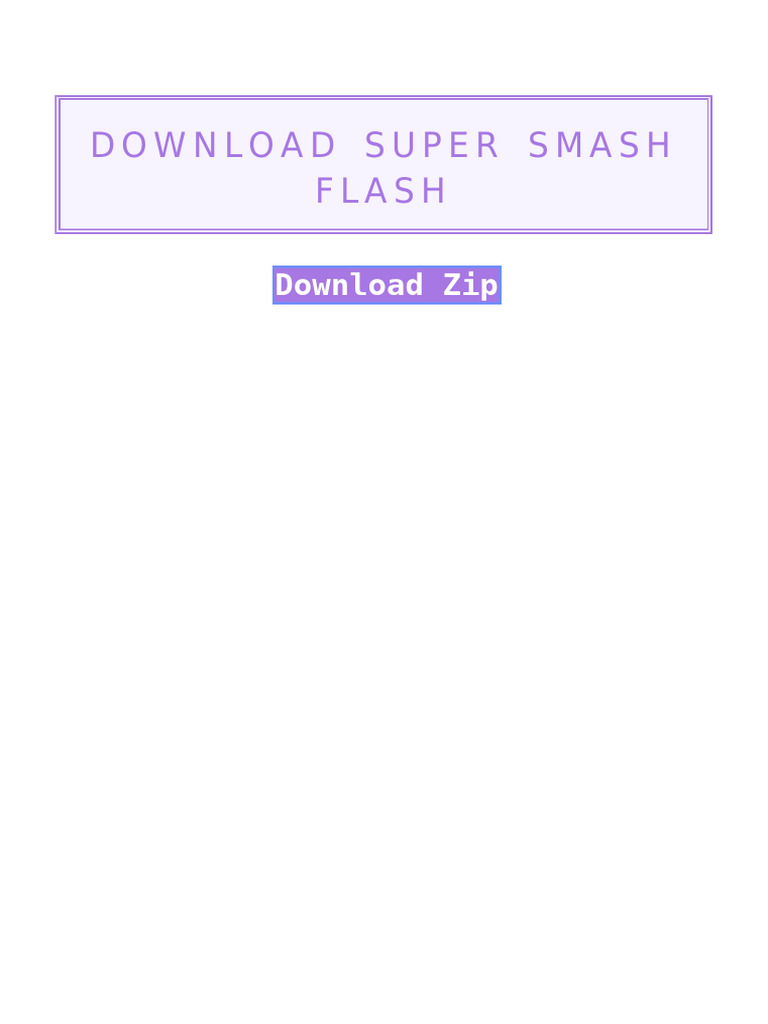 Super Smash Flash | PDF