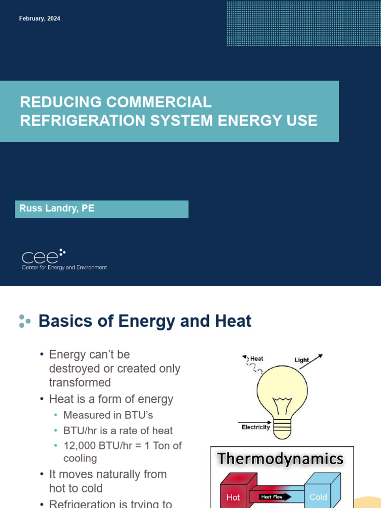 Optimize Energy Use in Refrigeration Systems | PDF | Refrigerator ...