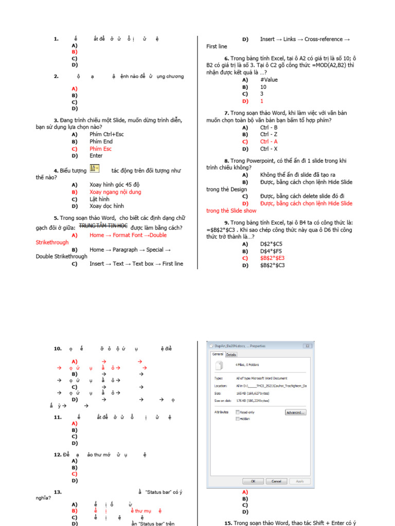 DapAn De14N 25023 | PDF