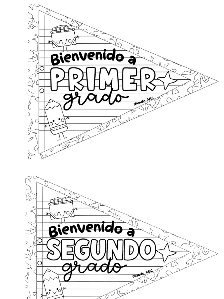 92.banderines Bienvenido A - BN - PDF Versión 1 | PDF