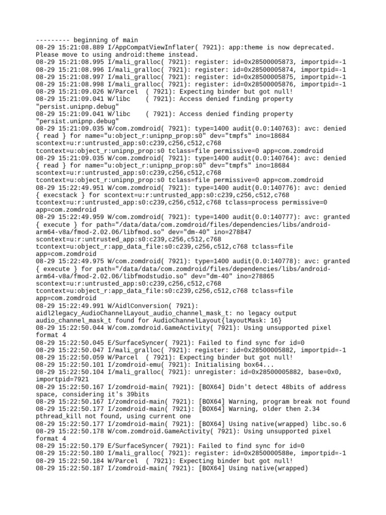 Zomdroid App Log Analysis | PDF | Shader | Computing
