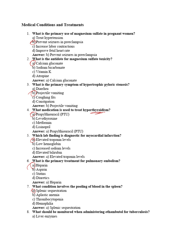 Medical Conditions and Treatments | PDF | Hepatitis | Diabetes