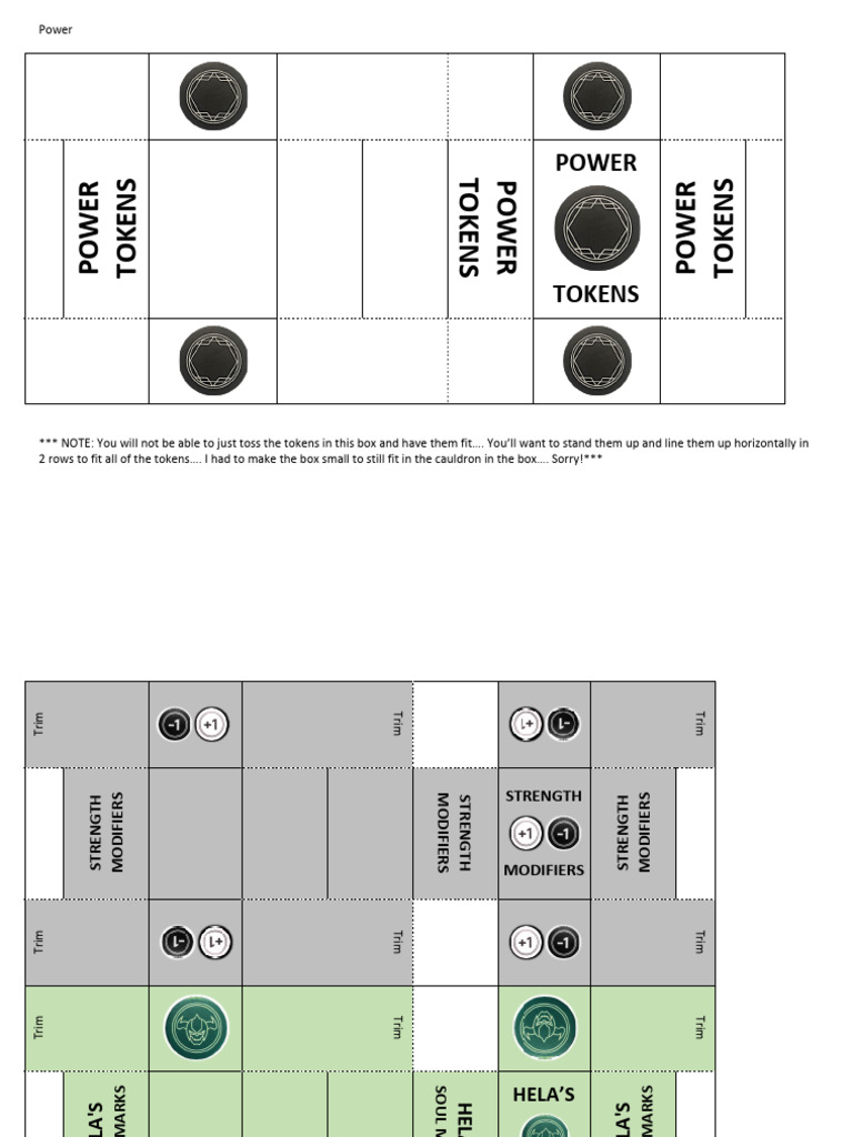 Power Tokens and Strength Modifiers Guide | PDF